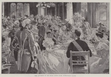 The Luncheon in the State Dining-Room, Buckingham Palace
